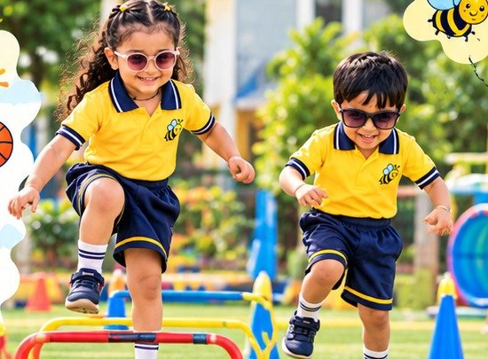Bubble Bee Kids sports and movement activity outdoors